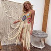 Boho Crochet Bikini Cover Up Sexy Hollow Fringe Hem Beach Dress 2022