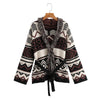 Bohemian Fringed V Neck Cardigan