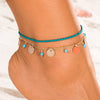 Bohemia Round Pendant Tassel Anklets
