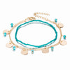 Bohemia Round Pendant Tassel Anklets