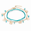 Bohemia Round Pendant Tassel Anklets