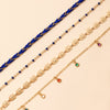 Bohemia Colorful Gem Tassel Anklets - 4 PIECES SET