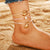 Bohemia Shell Pearl Anklets - 3 PIECES SET