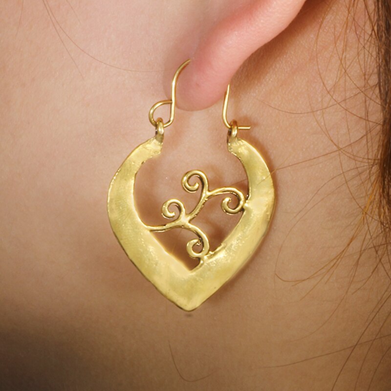 Vintage Heart Earrings