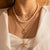Boho Pearl Starfish Pendant Necklace