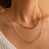 Colorful Seed Beaded Necklace