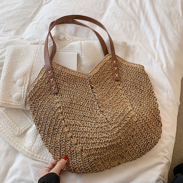 Summer Bucket Straw Bags