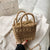 Small Handbags Rattan Crossbody Bag