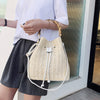 Woven Straw Ladies Bucket Bag