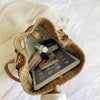 Woven Straw Ladies Bucket Bag