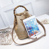 Woven Straw Ladies Bucket Bag