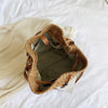 Woven Straw Ladies Bucket Bag