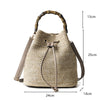 Woven Straw Ladies Bucket Bag