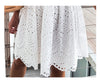 White Lace Women Cotton Dress