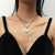 Double Turquoise Sun Necklace