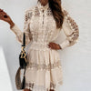 Autumn Hollow Out Lace Party Dress